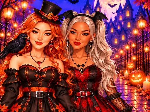 Besties Halloween Fashionista Cover